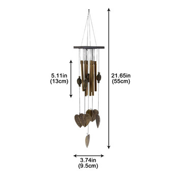 Stain Glass Wind Chimes Outdoor -Grass Woven For Garden Ύφασμα -παλαίωση διαπερατά και εξωτερικά ηλιακά φώτα πεταλούδες Mini Chimes
