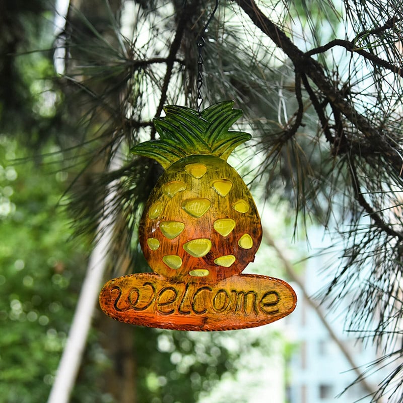 Vanjska zvona Vjetar Velika robna marka Ananas Metalni privjesak dobrodošlice Božićni ukrasi za dvorište na dizanje Ukras za majku i kćer