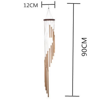 Двор Метални тръби Орнамент Спирала Windbells Висящи камбанки Външна вятърна градина Домашен декор