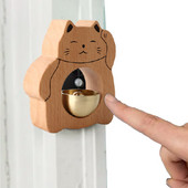 Trgovsko zvono za otvaranje vrata Drveno zvono na vratima Ukrasno zvono Lucky Cat Drveno zvono na vratima hladnjaka Soba Veranda Vrt