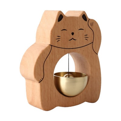 Trgovsko zvono za otvaranje vrata Drveno zvono na vratima Ukrasno zvono Lucky Cat Drveno zvono na vratima hladnjaka Soba Veranda Vrt