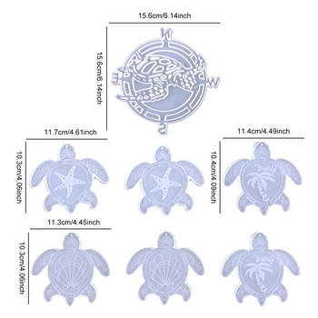 Wind Chimes Molds For Epoxy Resin Turtle Wind Chimes Mold Silicone Mold Making Kit Bundle DIY Wind Chimes Silicone Epoxy Molds For