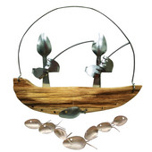 Wind Chimes Memorial Gift Ribolovna zob B Man Wind Skulptura Spoonfish Ribolov Chime Kip mopsa za van 30 ideja za darove slona