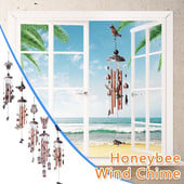 Led Hummingbird Solar Wind Chimes Ornament Vrt Bakrena zvona Prednje dvorište Božićni ukrasi Pas Rainbow Catcher za kameru