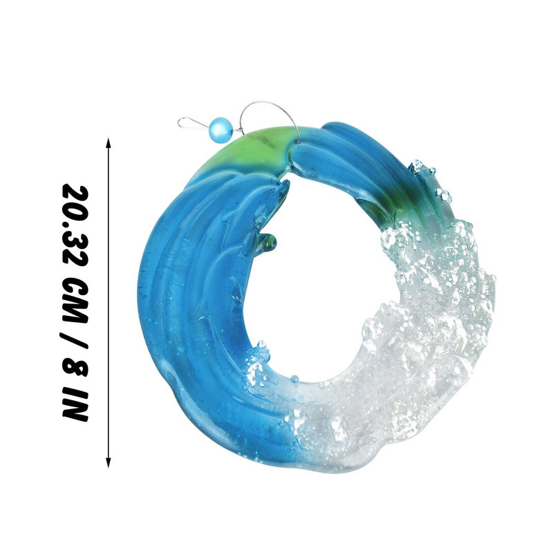 în întuneric, clopoței de vânt, 2 buc., rășină, interioare, exterior, prinderea oceanului, pentru casă, pentru fereastră, seturi de ornamente curcubeu, cu margele