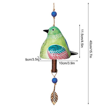 Wind Chimes For Out Out Creative Resin Bird Song Bell Bird Windchime Outdoors For Patio Porch Garden Backyard Hummingbird Doves