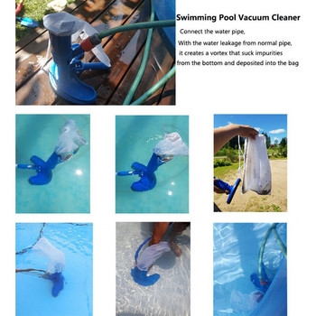 Ηλεκτρική σκούπα πισίνας Καθαρισμός απολυμαντικό εργαλείο αναρρόφησης κεφαλής λίμνης Σιντριβάνι Σπα Ηλεκτρική σκούπα πισίνας Βούρτσα με λαβή Eu/us