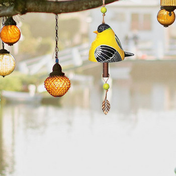Wind Chimes For Out Out Creative Resin Bird Song Bell Bird Windchime Outdoors For Patio Porch Garden Backyard Hummingbird Doves
