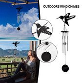 Vėjo suktukai lauke kabantys LED memorialas a Chimes Wind lauko krištolinis sietynas Senovinis vitražas, pakabinamas