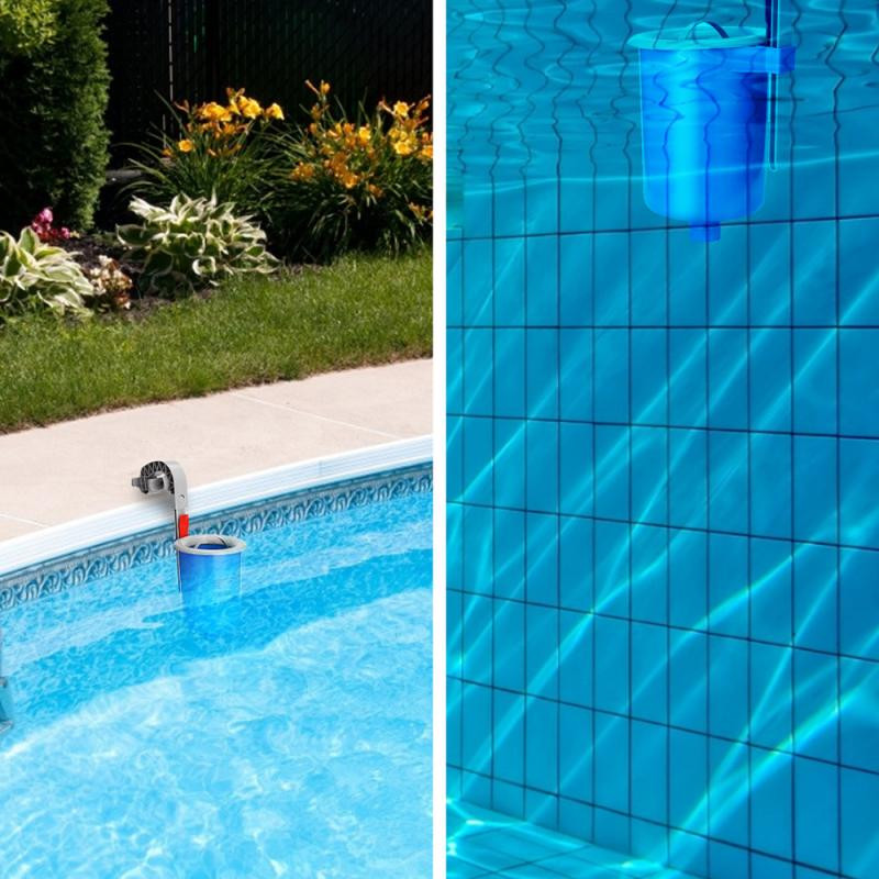 Suvine seinakinnitus basseini pinnale jääv prahi kogumise filtripump basseini maapinna puhastamiseks Automaatne basseini skimmer