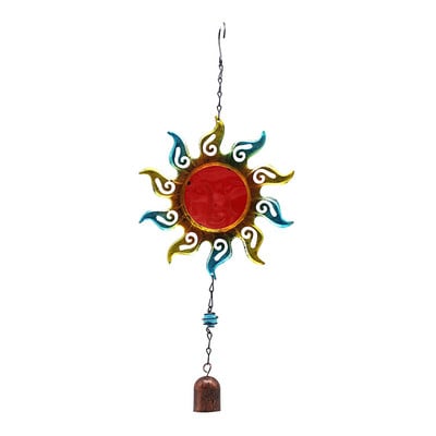 Suncokret Wind Chime Željezni ukrasi Kovana zvona Wind Wind 1PC Balkon Kreativna zvona Sunce Solarna svjetlost Kolibri za biljke