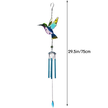 Wooden Chime Home Garden Wind Outdoor Στολίδι Chimes Yard Aluminium 2021 Hanging ration & Hangs Hummingbird Bar 116610 Crystal