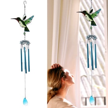 Wooden Chime Home Garden Wind Outdoor Στολίδι Chimes Yard Aluminium 2021 Hanging ration & Hangs Hummingbird Bar 116610 Crystal