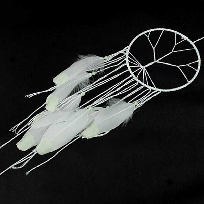 Clopoței Ornament de perete pentru mașină agățat acasă Dreamcatcher Decor Handmade Luminous Home Decor Candelabru de sticlă Lumină în formă de inimă