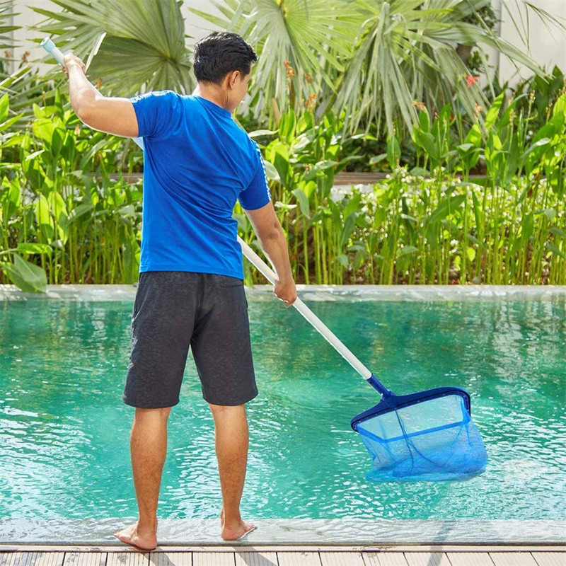 1PC plasă de salvare pentru piscină Suflator de frunze plasă fină plasă pentru piscină Skimmer profesional pentru curățare greble pentru piscină Materiale pentru curățarea piscinei