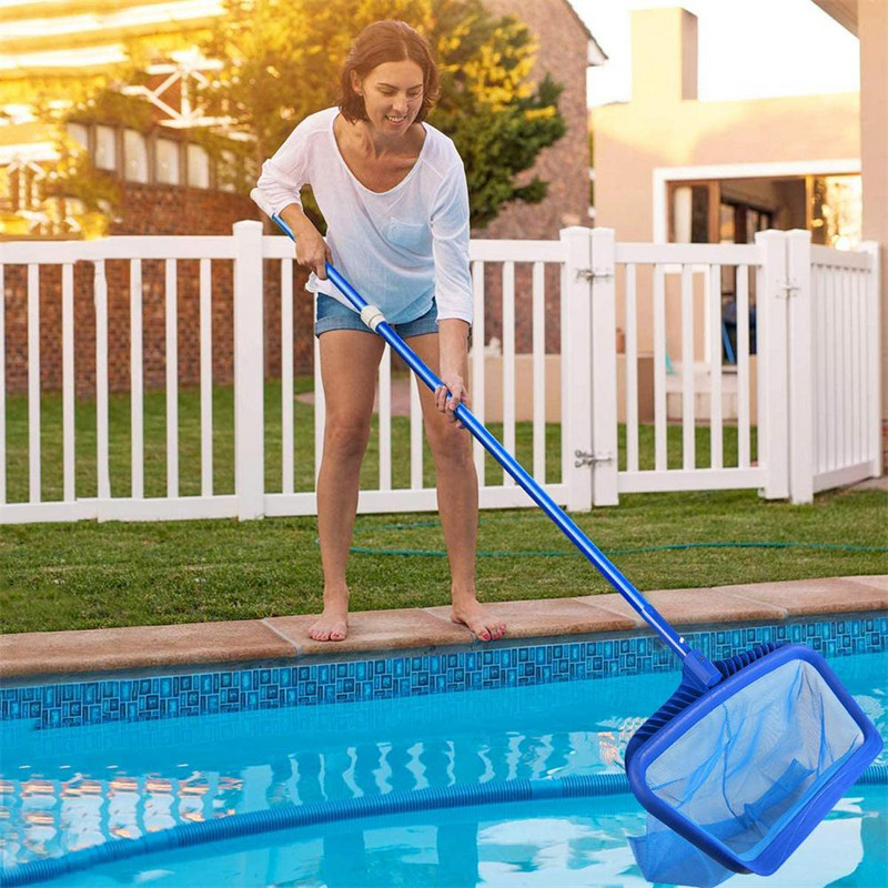 1PC plasă de salvare pentru piscină Suflator de frunze plasă fină plasă pentru piscină Skimmer profesional pentru curățare greble pentru piscină Materiale pentru curățarea piscinei