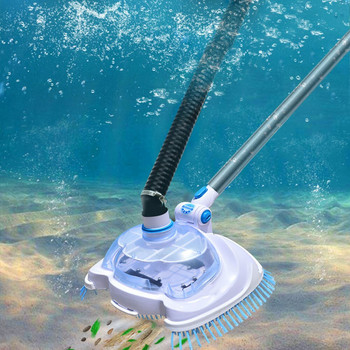 Плувен басейн Вакуумна глава Четка Почистващ уред Прозрачни ръчни плаващи предмети Всмукателна машина Инструменти за почистване и поддръжка