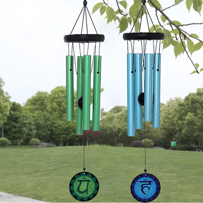 Wind Chimes Εξωτερικοί σωλήνες αλουμινίου Chakra Energy Healing Memorial Wind Chimes για διακόσμηση σπιτιού Αίθριο κήπου εξωτερικού χώρου