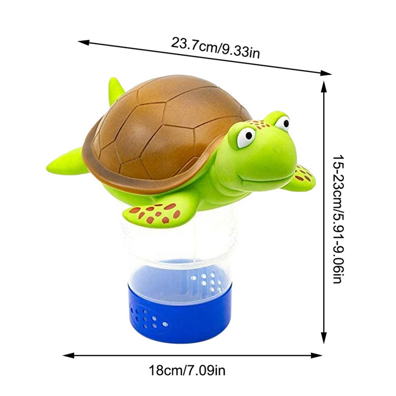 Plūduriuojantis baseino chloro dozatorius Lengva naudoti plaukiojantis baseino chloro dozatorius Lengva naudoti baseino valymo tabletė Chloras