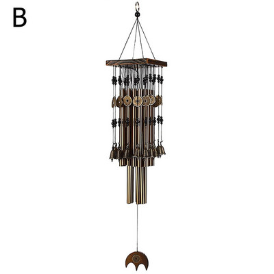 Mediena Metalas Aliuminis Vamzdis Kelių vamzdžių vėjo varpeliai Bronziniai Variniai Varpeliai Papuošalai Lauko Raudonas Balkonas Namai V5H7