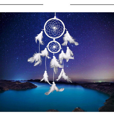 Lauko varpeliai Deep Sound Dream Ornamentas rankų darbo karoliukai kabantys gaudyklė nėriniai dideli jūros kriauklės C skaldytų stiklo gabalų