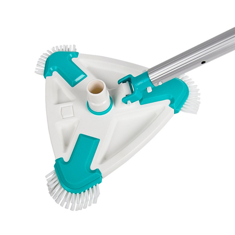 Baseino siurbimo šepečio siurbimo galvutės valiklis baseino valiklis tvenkinio valymo įrankio priedai su šoniniu šepečiu