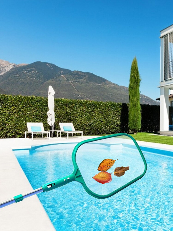 Nešiojamas baseino skimeris aliuminio lydinio teleskopinės rankenos lazdos jungtis su gelbėjimo tinklu baseino valymas racionalus