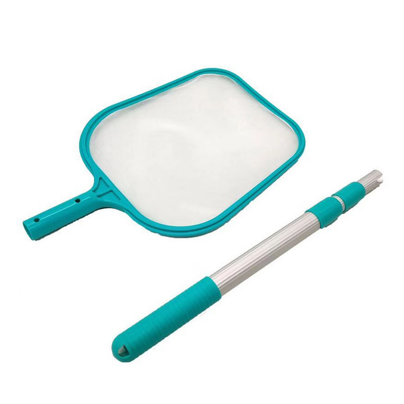 Nešiojamas baseino skimeris aliuminio lydinio teleskopinės rankenos lazdos jungtis su gelbėjimo tinklu baseino valymas racionalus