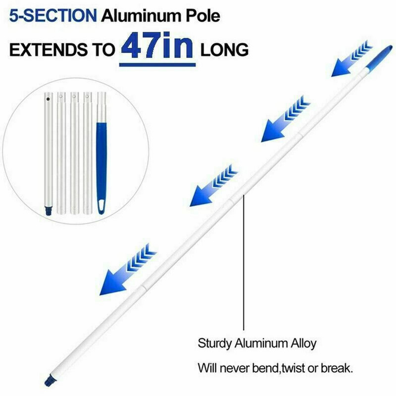 Basseini spaa imemispea basseini imemispea puhastuskomplekt Puhastuskomplekt tarvikud Tööriist 5-sektsioonilise vardaga USA EL