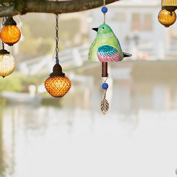 Wind Chimes Outdoor Clearance Creative Resin Bird Song Bell Ζωγραφισμένο στο χέρι Ανεμοστρόβιλος για Αίθριο Βεράντα Garden Backyard