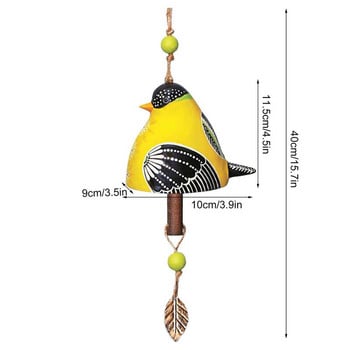 Wind Chimes Outdoor Clearance Creative Resin Bird Song Bell Ζωγραφισμένο στο χέρι Ανεμοστρόβιλος για Αίθριο Βεράντα Garden Backyard