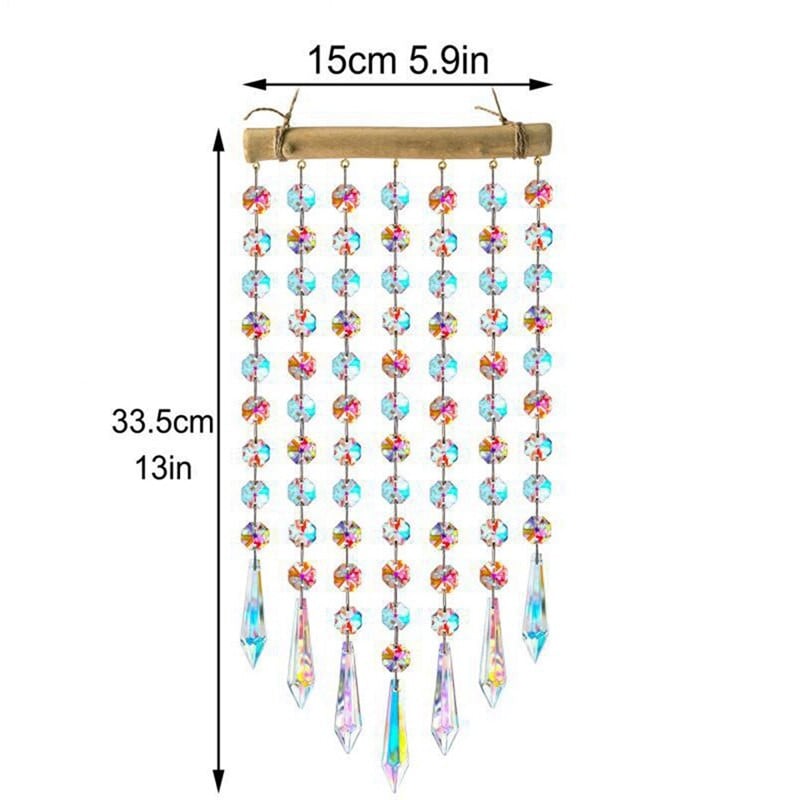 Viseći prozor Rainbow Maker Glass Crystal Mobile Wind Chimes Poklon kućne zidne umjetnine