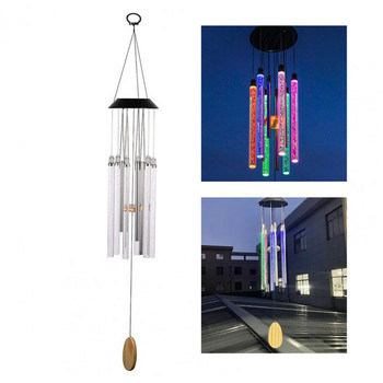 Υπέροχο LED Wind Bell Ελαφρύ κρεμαστό φωτιστικό LED Ελκυστικό ηλιακό φωτιστικό ανέμου αδιάβροχο