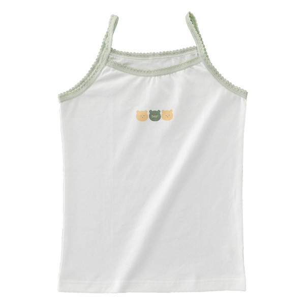 Pamučna majica s aplikacijama za djevojčice s tankim naramenicama