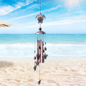 Vintage Metal Wind Chime Bird Butterfly Pastoral Retro Κρεμαστό Κρεμαστό Κουδούνι Κρεμαστό Κήπος Άνεμος Chimes Outdoor Copper L0Y6