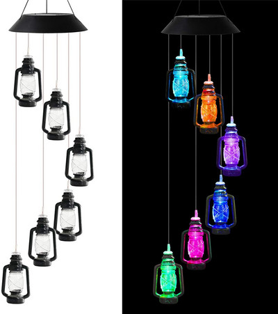 Raudonas paukščio vėjo varpelis – saulės vėjo varpeliai – besikeičiantys spalvą vėjo varpeliai – automatiškai įkraunamas vandeniui atsparus vėjo varpelis, skirtas naudoti lauke