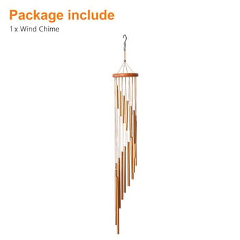 36 σε 18 Tubes Wind Chimes Σπίτι Κήπος Διακόσμηση αυλής Εξωτερικών κρεμαστών καμπάνων με γάντζο