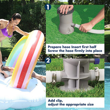Полиетиленова тръба за почистване на басейн Маркуч за вграден маркуч за прахосмукачка за плувен басейн Смукателна тръба за плуване Резервна тръба