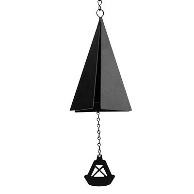 Dekoratyviniai vėjo varpai Geležinis trikampis vėjo varpas lauko kiemo dekoravimas šventinis vėjo varpelių sienos papuošalas