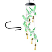 Szélcsengő lámpa Solar Bird Butterfly Szitakötő LED IP65 Kerti Színváltó Vízálló Dekoratív Szél Light Otthon Kültéri