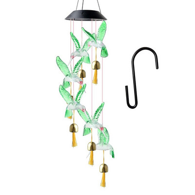 Szélcsengő lámpa Solar Bird Butterfly Szitakötő LED IP65 Kerti Színváltó Vízálló Dekoratív Szél Light Otthon Kültéri