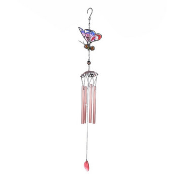 H7JB Indoor Outdoor Metal Wind Chimes Τρισδιάστατα στολίδια ζωγραφισμένα με πεταλούδες Αναμνηστικό άνεμο κουδούνι για οικιακή βεράντα Βεράντα Κήπος πίσω αυλή