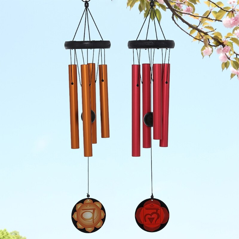 H7JB Wind Chimes Vanjske aluminijske cijevi Chakra Energy Healing Privjesak Memorial Wind Chimes za vrtnu terasu na otvorenom