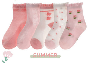 Детски чорапи за момиче в различни цветове 
