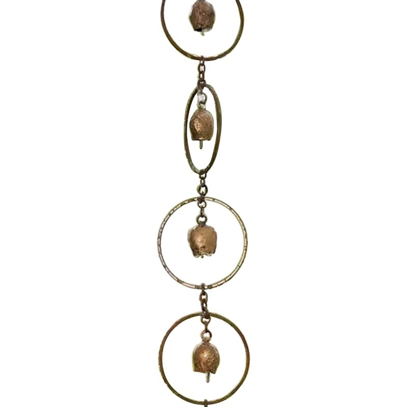 Clopoței decorativi de vânt pentru ornamente de interior și exterior în stil modern, clopoței de vânt creativ din metal, decor anticoroziv rezistent la rugină