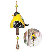 Vėjo varpeliai lauko klirensas Kūrybinis dervos paukščių giesmių varpelis, rankomis nudažytas gyvūno vėjo varpelis terasai prieangyje sodo kieme