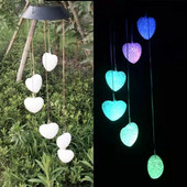 Moderna šarena solarna svjetlost Vjetar Zvono Lampa PVC ukrasi Balkon Opremanje terase Zanati Vanjski vrt Uređenje dvorišta