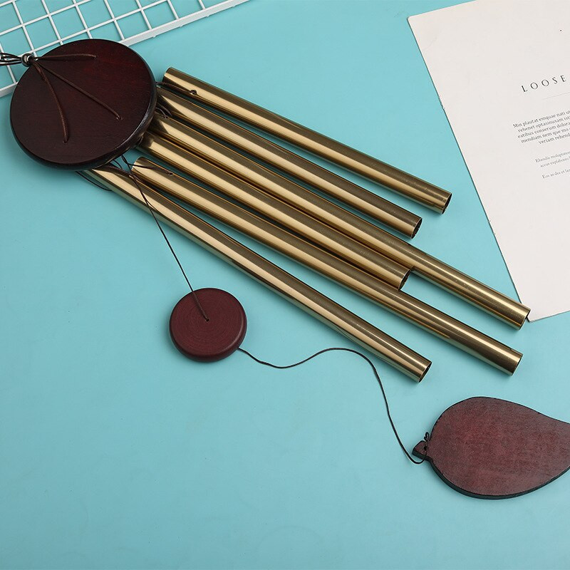 Sodininkystės vamzdis metalinis vėjo varpelis kabantis dekoravimas 6 vamzdeliai lauko sodo namų dekoravimas amatai kūrybingi papuošalai paukščių atbaidymo priemonė