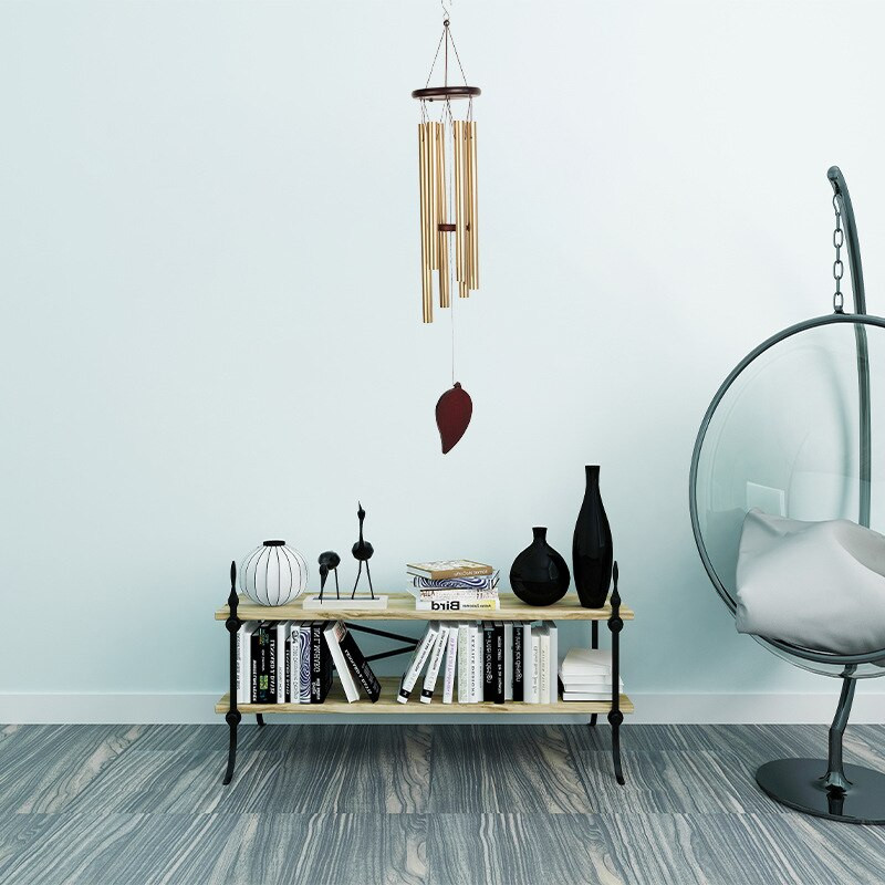 Sodininkystės vamzdis metalinis vėjo varpelis kabantis dekoravimas 6 vamzdeliai lauko sodo namų dekoravimas amatai kūrybingi papuošalai paukščių atbaidymo priemonė