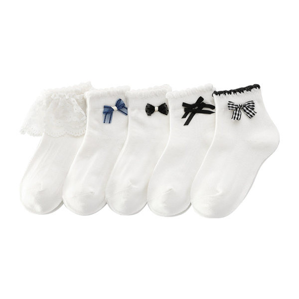 Παιδικές κάλτσες με κορδέλα για κορίτσια